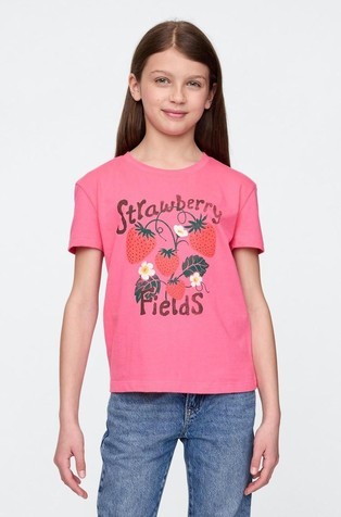 Majica kratkih rukava s otiskom za djevojčice
