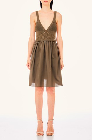 Zvonasta pamučna haljina