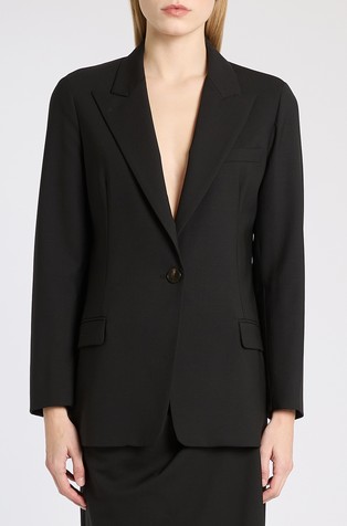 Regular fit virgin wool blazer