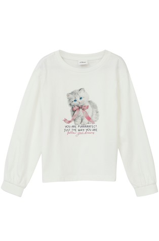 Loose fit majica dugih rukava s otiskom