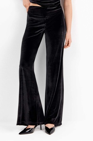 Long velvet pants