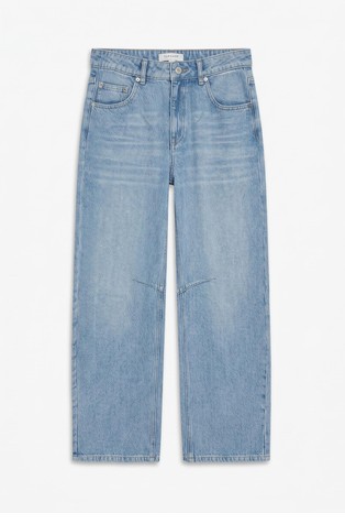 TSBARREL barrel fit jeans hlače s visokim strukom