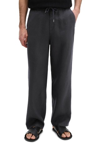 Loose fit linen pants