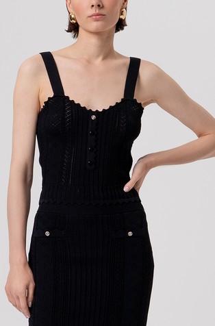 Knitted tank top slim fit