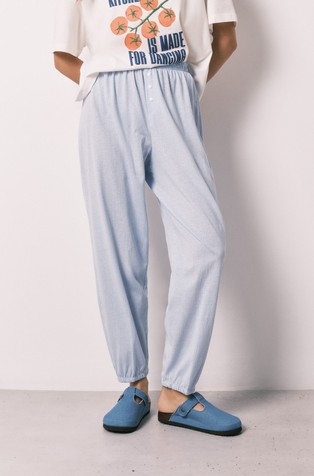 Striped cotton pyjama pants
