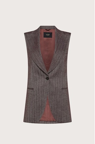 Prsluk s uzorkom riblje kosti