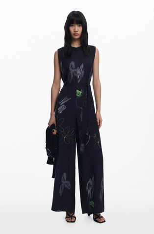 Palazzo kombinezon s cvjetnim uzorkom