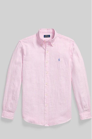 Custom fit Striped Linen Shirt