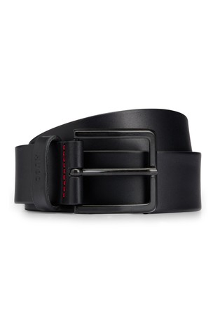 Kožni remen s utisnutim logotipom na omči