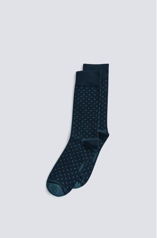 Long socks with contrasting polka-dots