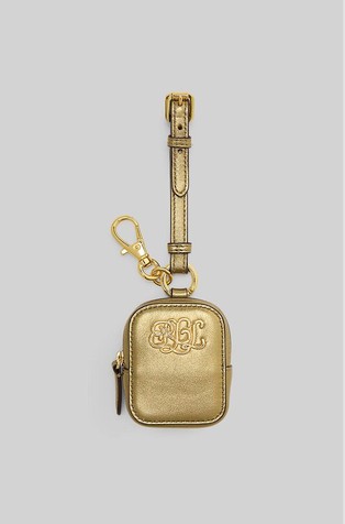 Mini torbica s patentnim zatvaračem od metalno svjetlucave nappa kože