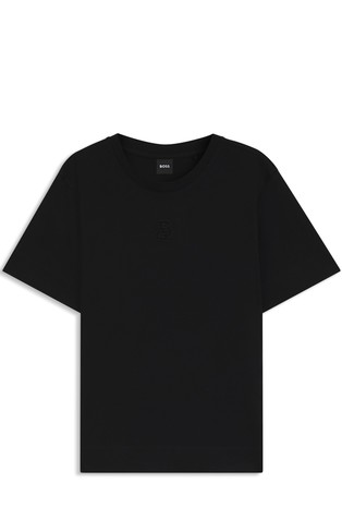 Majica od merceriziranog pamuka s dvostrukim B-monogramom