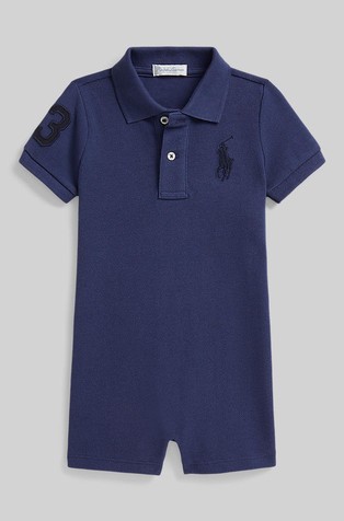 Big Pony pamučni kombinezon s polo ovratnikom