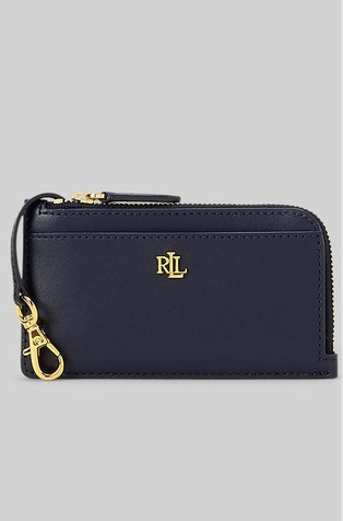 Leather L-zip Card Case