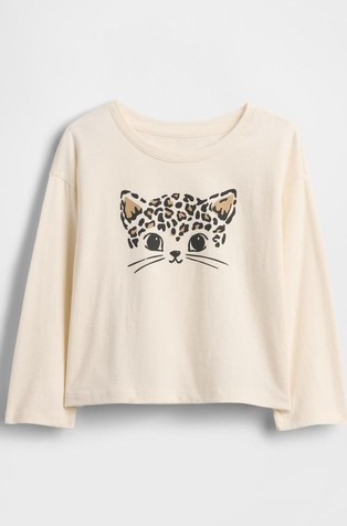 Majica dugih rukava s printom za djecu djevojčice