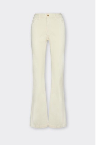 Hlače od rastezljive mješavine pamuka sa zvonastim nogavicama