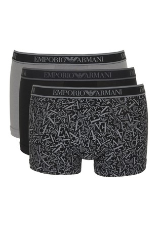 Paket od 3 para bokserica s logo obrubom