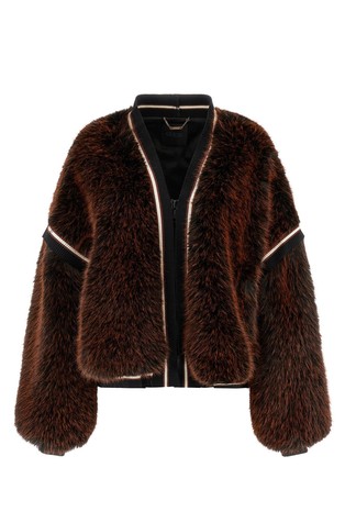 Faux fur jacket