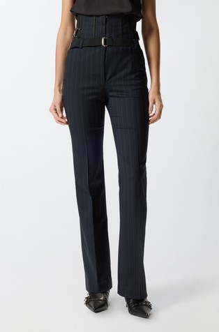 Pinstripe bustier trousers