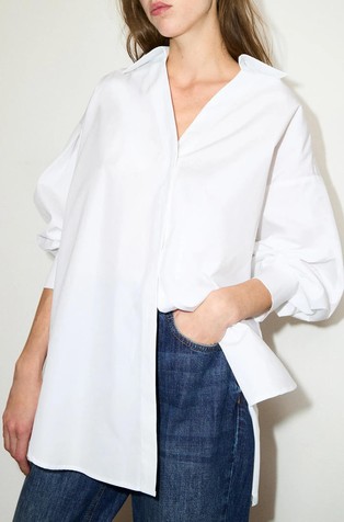Oversized fit košulja od pamučnog popelina
