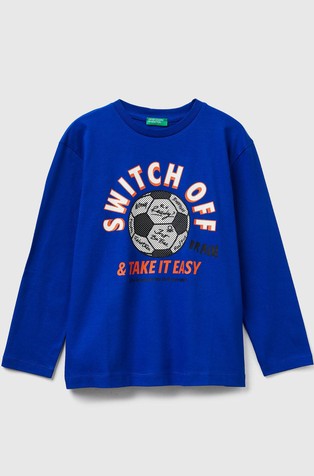 Pamučna majica dugih rukava s otiskom