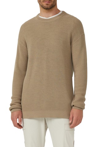 Relaxed fit teksturirano pleten pulover