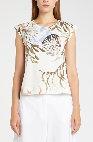 Majica od rastezljivog pamuka s morskim motivima