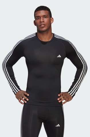 Techfit 3-Stripes majica dugih rukava