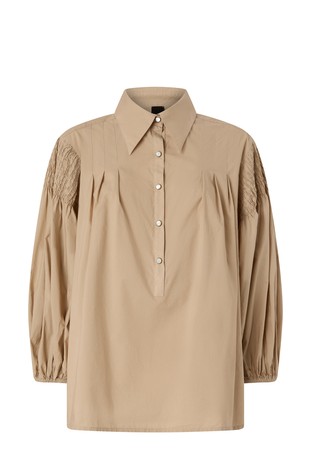 Pamučna bluza s voluminoznim rukavima