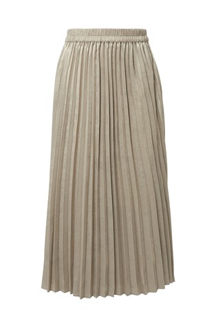 Svjetlucava plisirana suknja s elastičnim obrubom oko struka