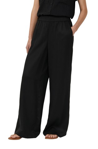 Pamučne hlače s elastičnim strukom i širokim nogavicama