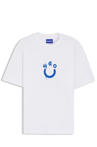 Cotton-jersey T-shirt with logo