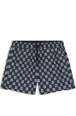 Kupaće hlače s kariranim logo uzorkom