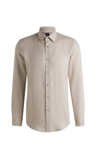 Slim fit košulja od talijanskog lana