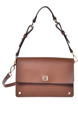 Leather shoulder bag