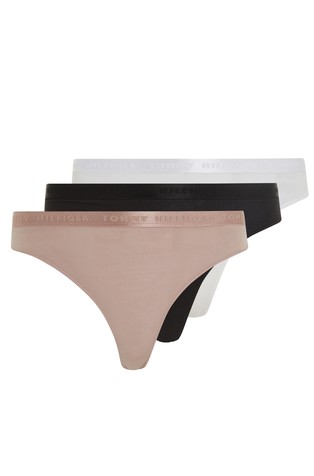 Everyday Luxe paket od 3 para tangica s logo obrubom