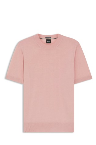 Pletena majica kratkih rukava od merino vune