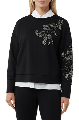 Pulover s ukrasnim kamenčićima