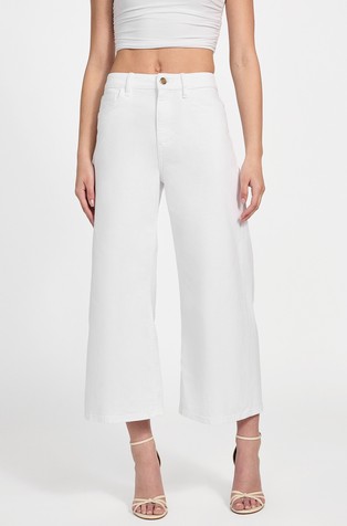 Cropped jeans hlače sa širokim nogavicama