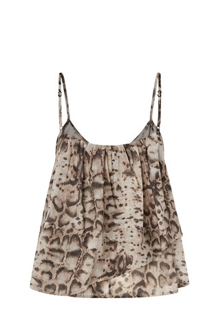 Top with snake pattern