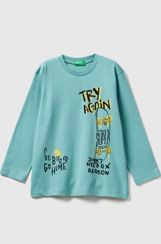 Pamučna majica dugih rukava s otiskom