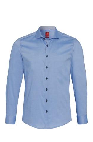 Slim fit City košulja dugih rukava od popelina