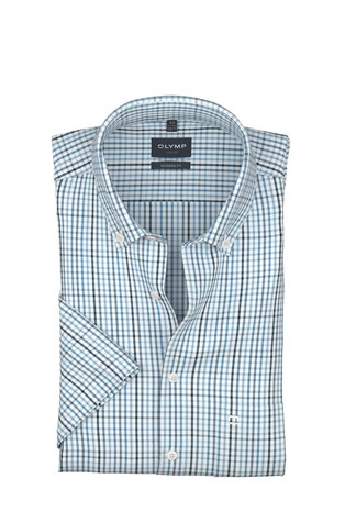 Luxor 24/Seven modern fit karirana košulja kratkih rukava