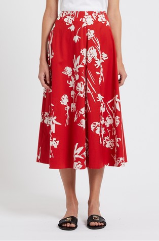 Suknja s cvjetnim uzorkom