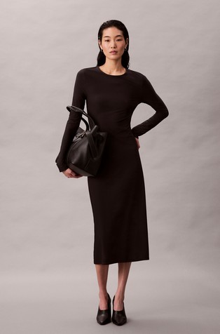 Haljina od krep jerseya s izrezom straga