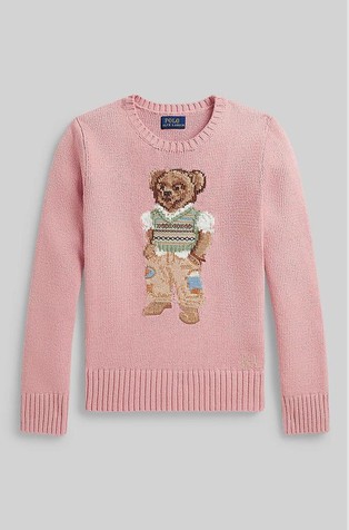 Polo Bear pleten pamučni pulover