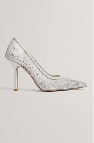 Mrežaste salonke s ukrasnim kamenčićima