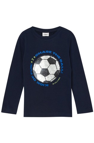 Majica dugih rukava s obostranim šljokicama