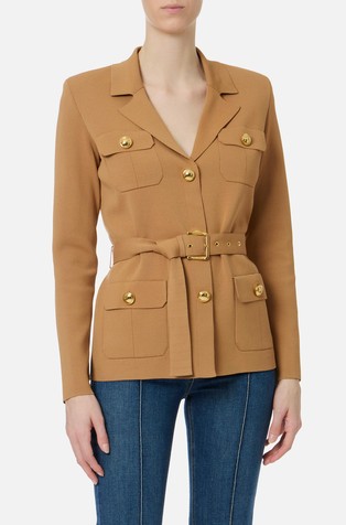 Full Milano stitch knit jacket