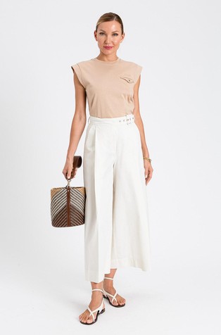 Pamučna majica s džepom na prsima